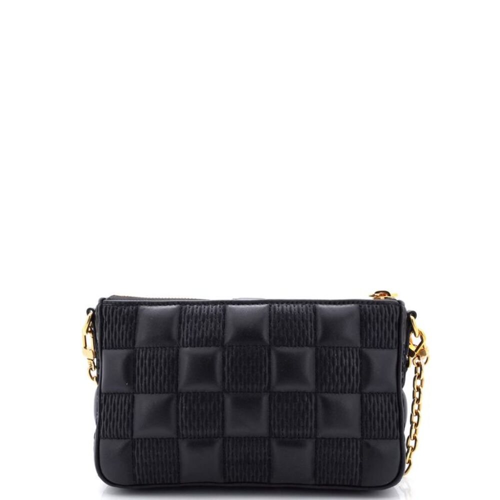 Louis Vuitton Pochette Troca Damier Quilted Lambskin MM Black - Picture 3 of 9